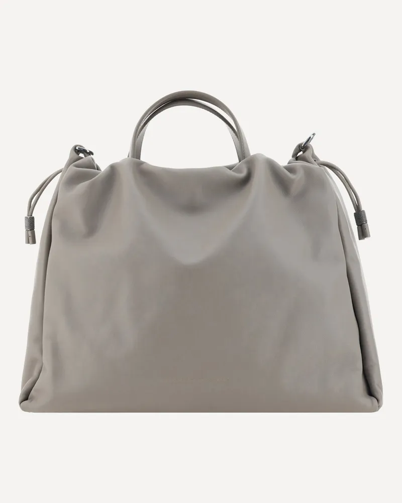 Brunello Cucinelli Shoulder Bag Female Grey