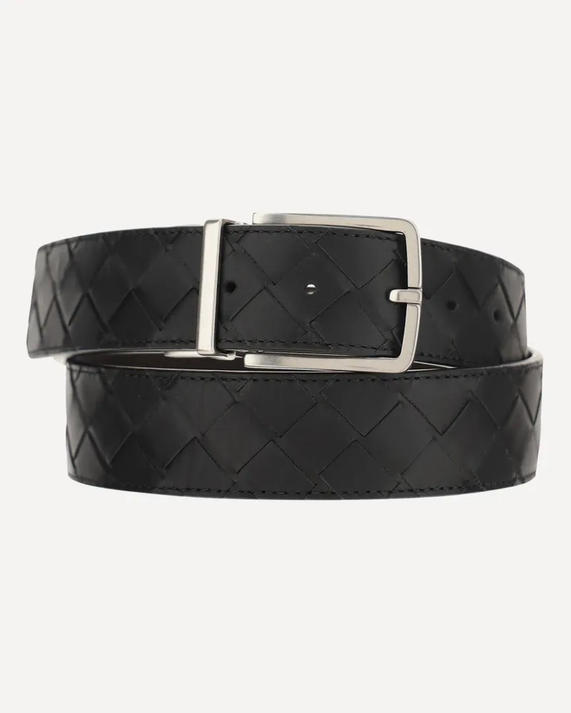 Bottega Veneta Leather Belt Male Black