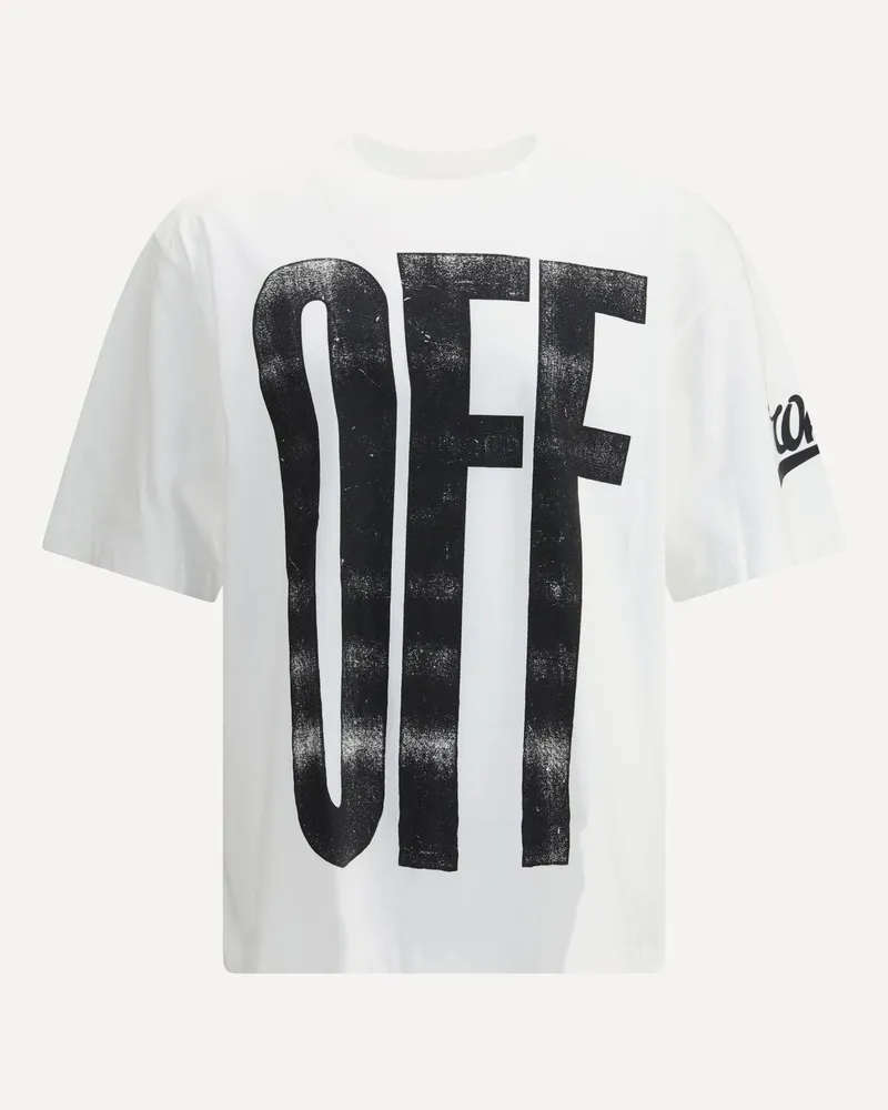 OFF-WHITE Big Off Diagonal Skate Logo T-Shirt Male White