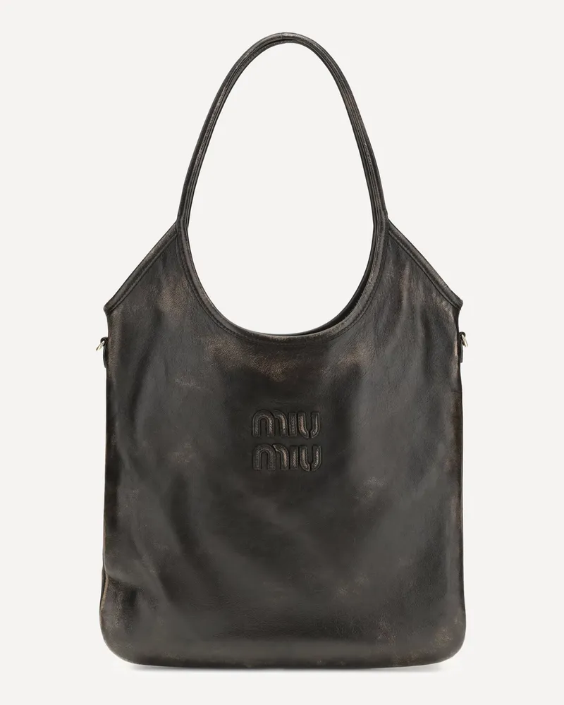Miu Miu Ivy Shoulder Bag Female Brown
