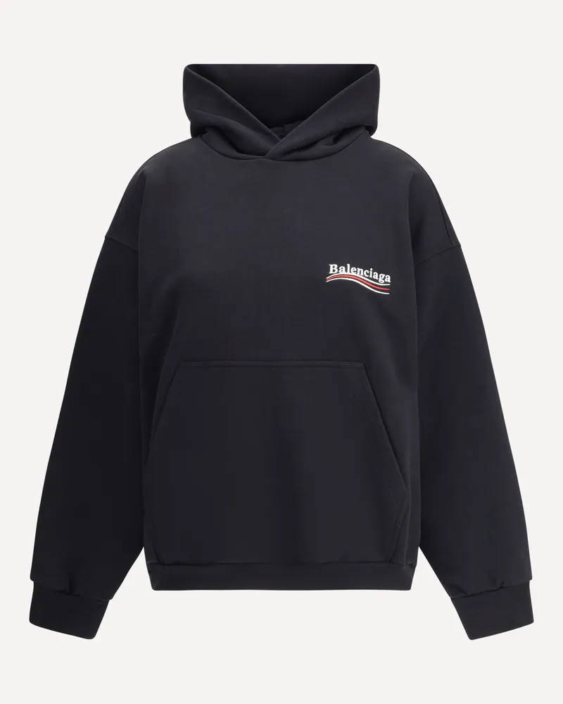 Balenciaga Logoed Hoodie Female Black