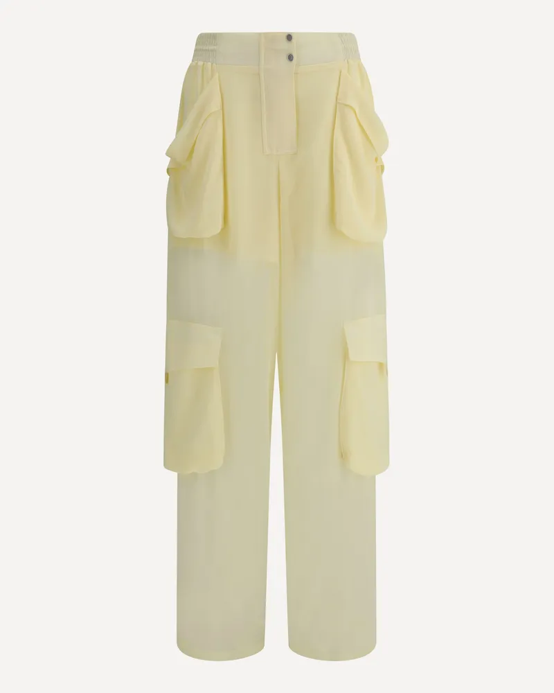 Pinko Sottocasa Pants Female Yellow