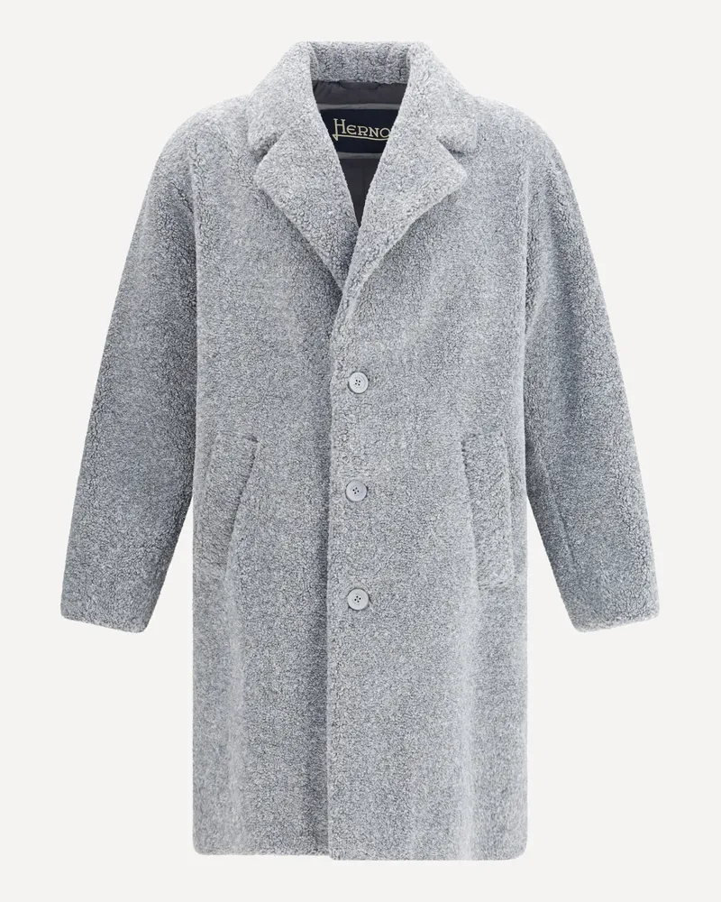 Herno Teddy Coat Male Grey