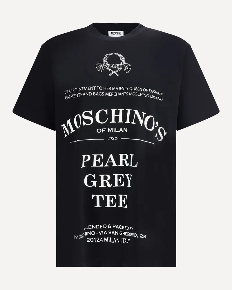 Moschino T-shirt whit maxi print Male Black