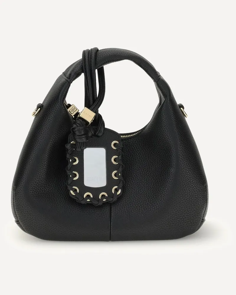 Ganni Hobo mini Handbag Female Black