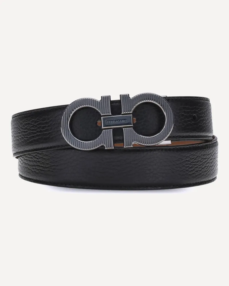 Ferragamo Gancini reversible Belt Male Black