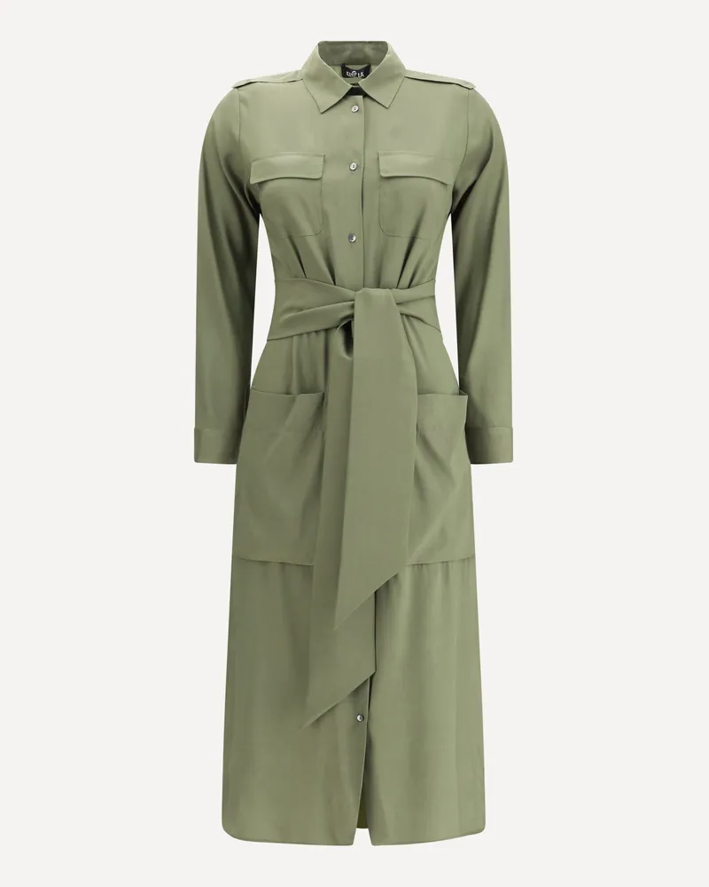 Ella Silk Dress Female Green