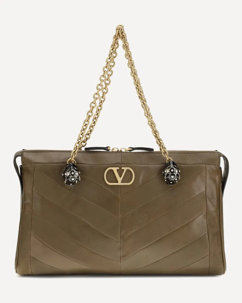 Valentino Garavani Medium Panthea Shoulder Bag Female Brown