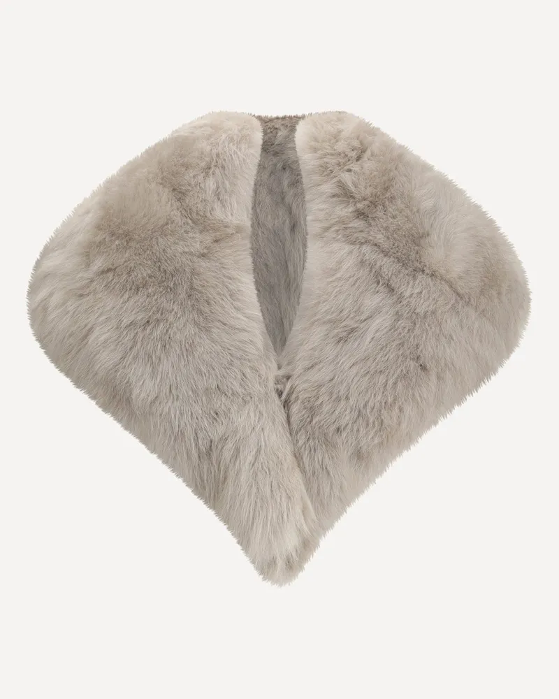 Bottega Veneta Fur Scarf Female Grey