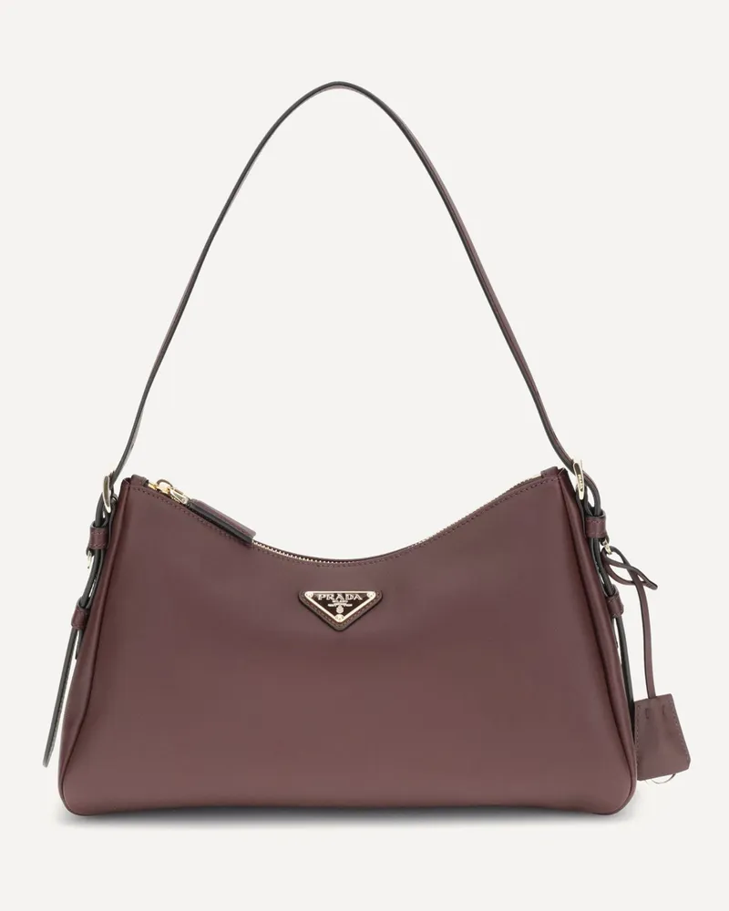 Prada Aimée Medium Shoulder Bag Female Bordeaux