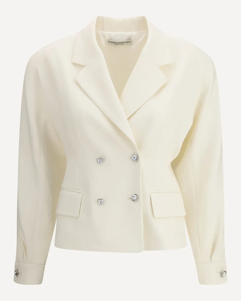 Alessandra Rich Double-breasted Blazer Female Cream