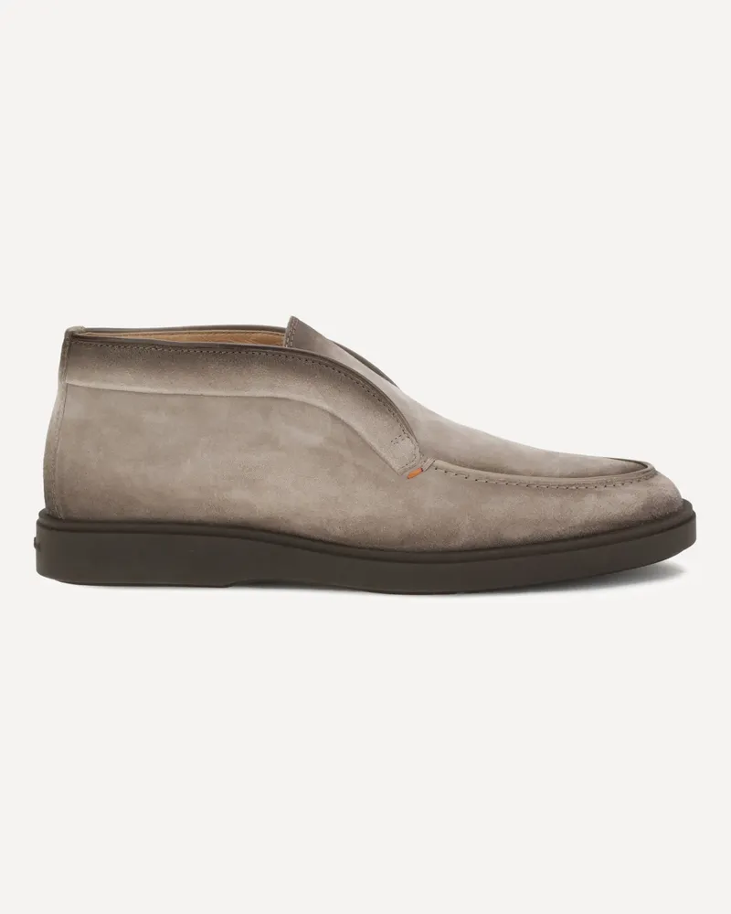 Santoni Desert Ankle Boots Male Grey