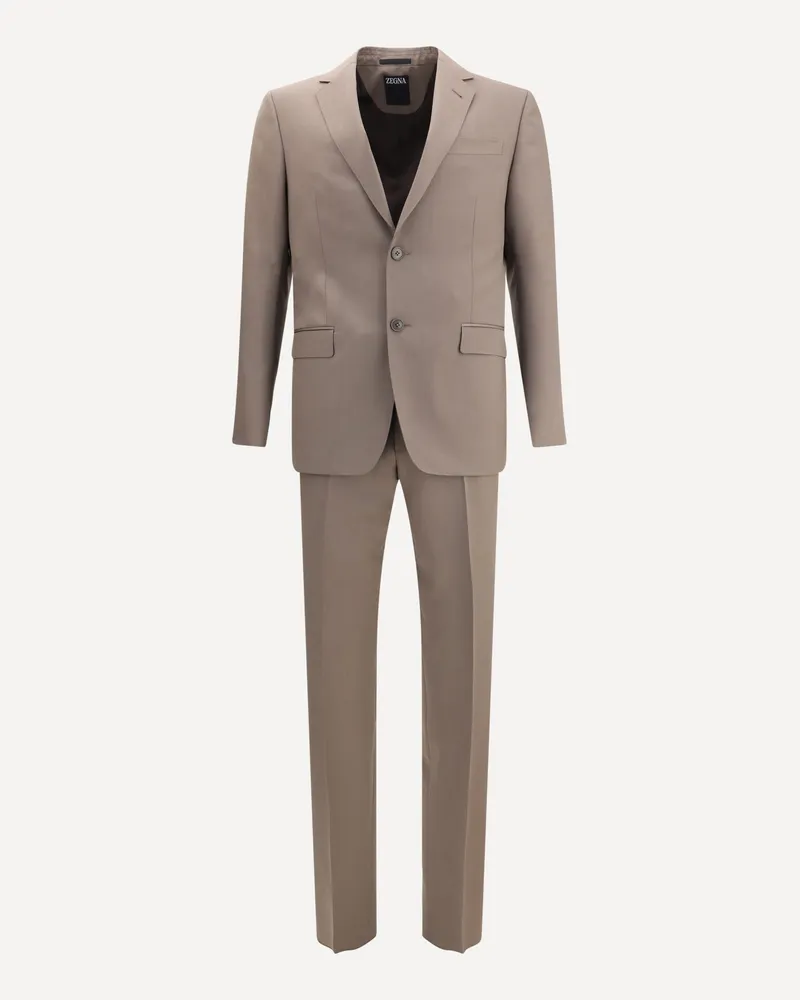 Ermenegildo Zegna Luxury Suit Male Brown