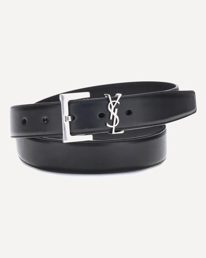 Saint Laurent Leather Belt Female Black