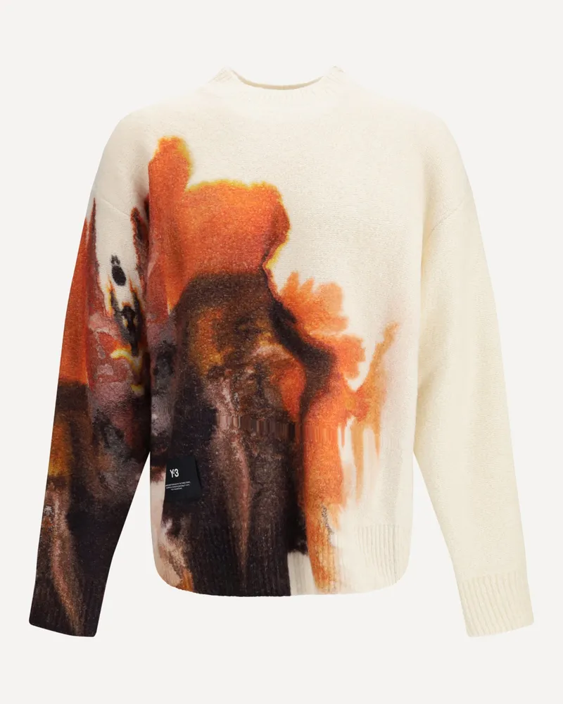 Y-3 AOP Crew Sweater Male Multicolour