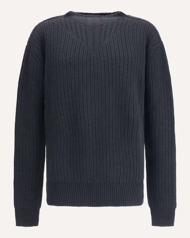 Rick Owens Ribbed Sweater Male Black