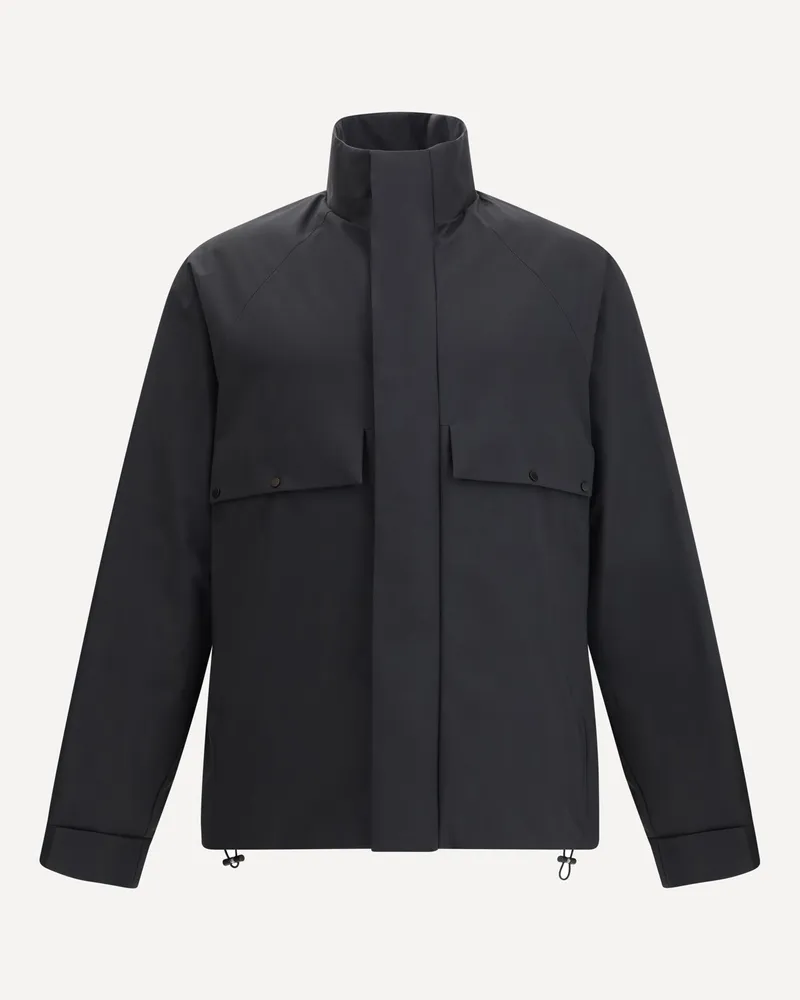 Moncler Egoutelles Jacket with zipper and button closure Male Black
