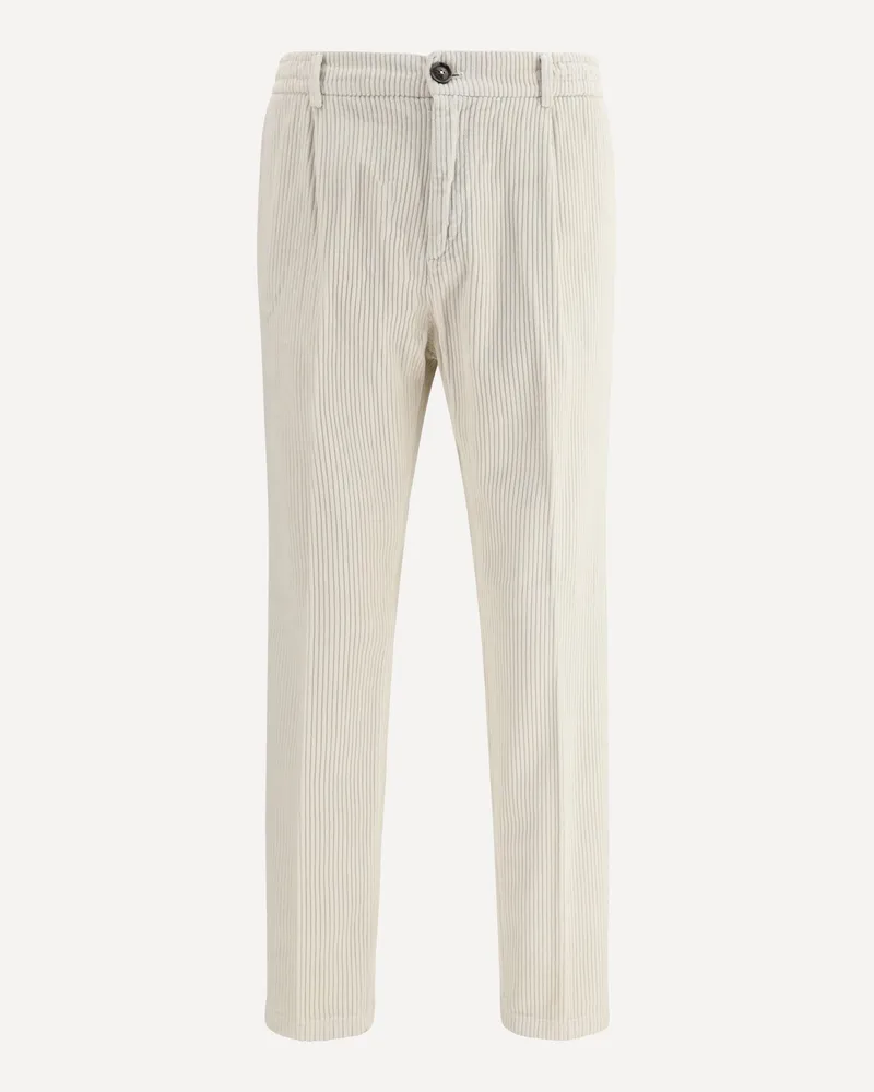 CRUNA Corduroy Pants Male White