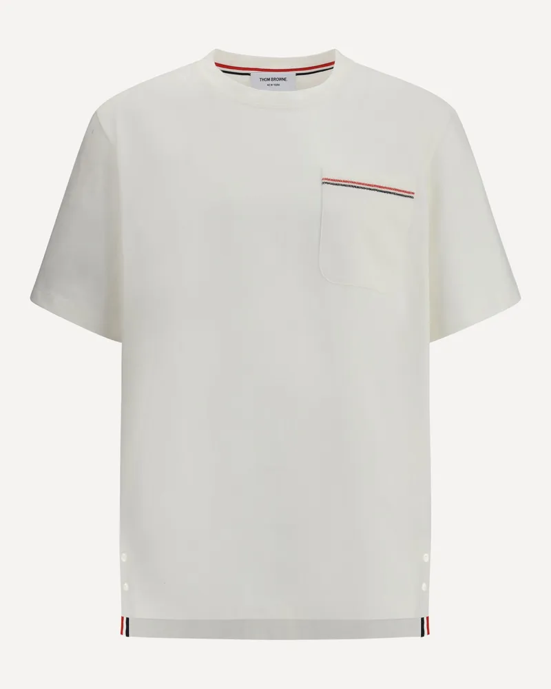Thom Browne Cotton T-Shirt Male White