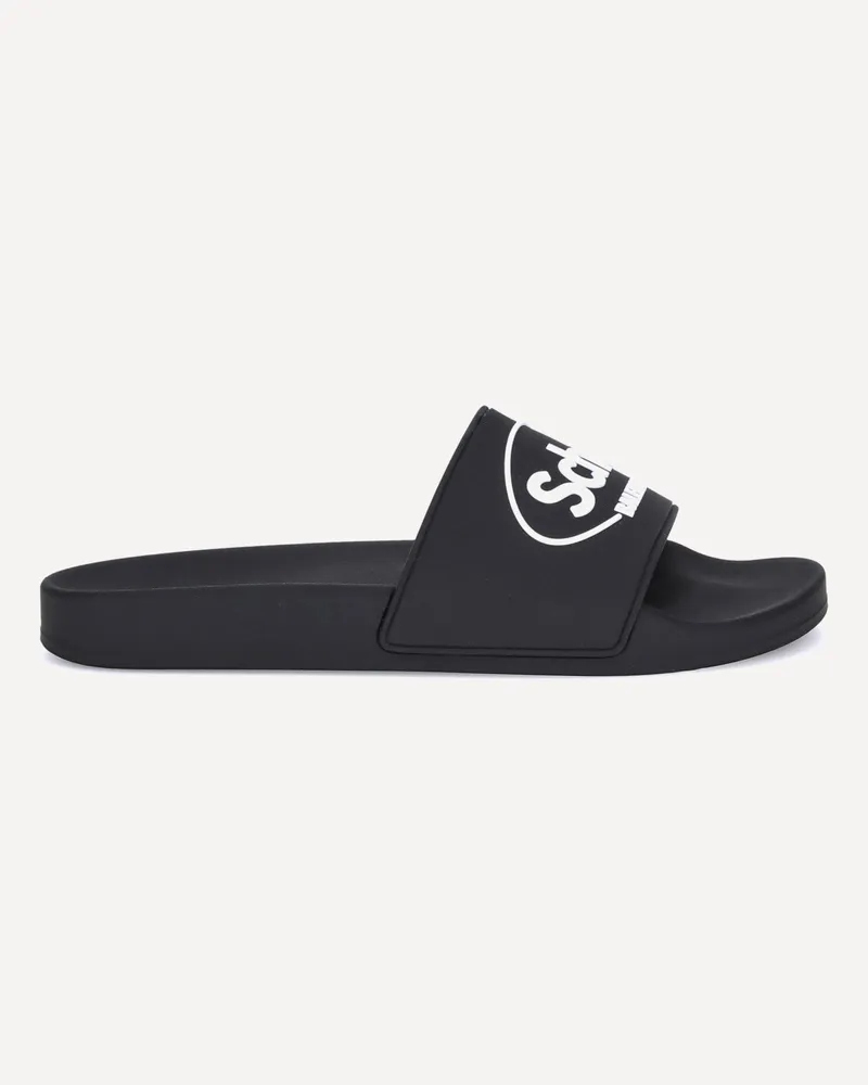 Balenciaga Rubber Slippers Male Black