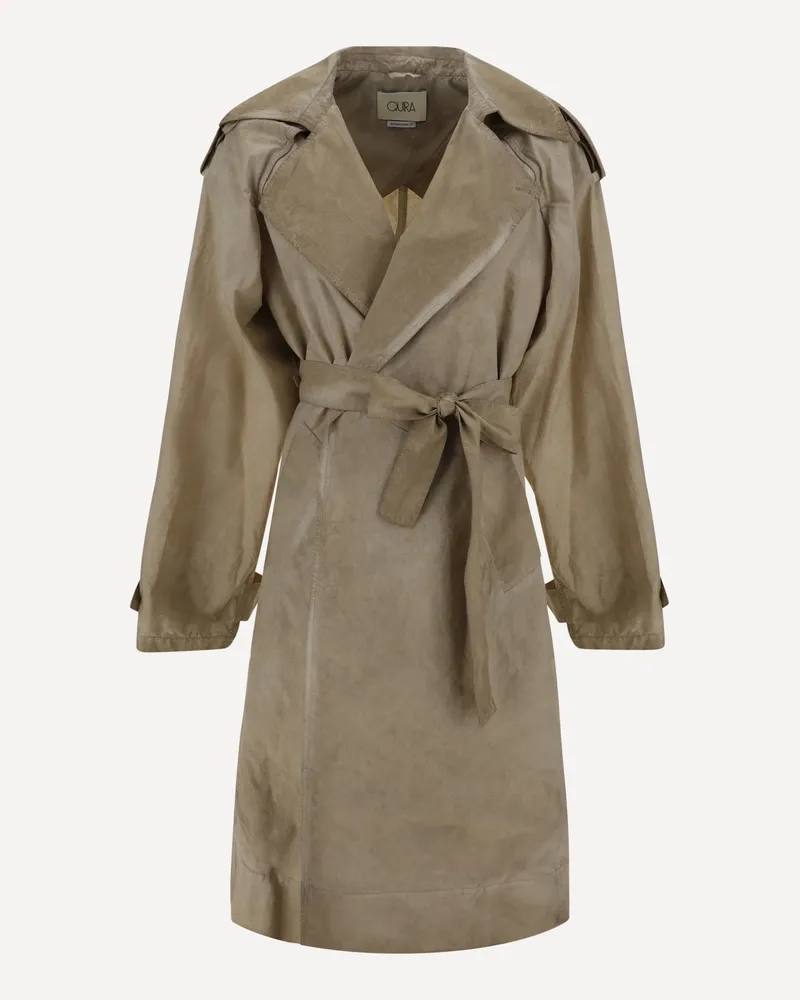 QUIRA Oversized Trench Female Brown