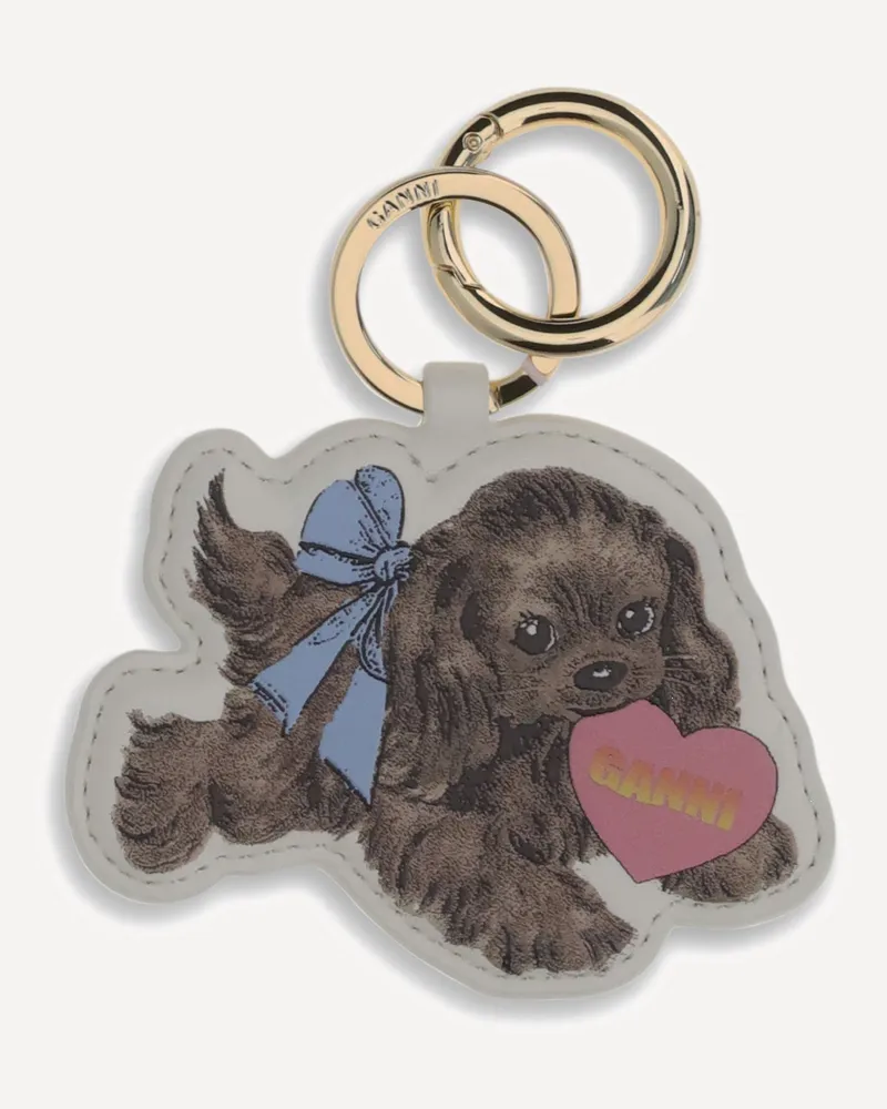 Ganni Puppy Keyring Female Multicolour