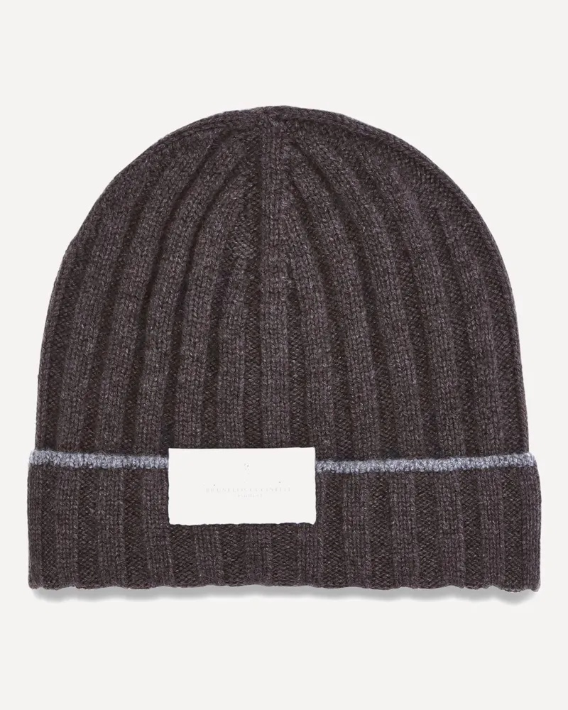 Brunello Cucinelli Beanie Hat Male Brown