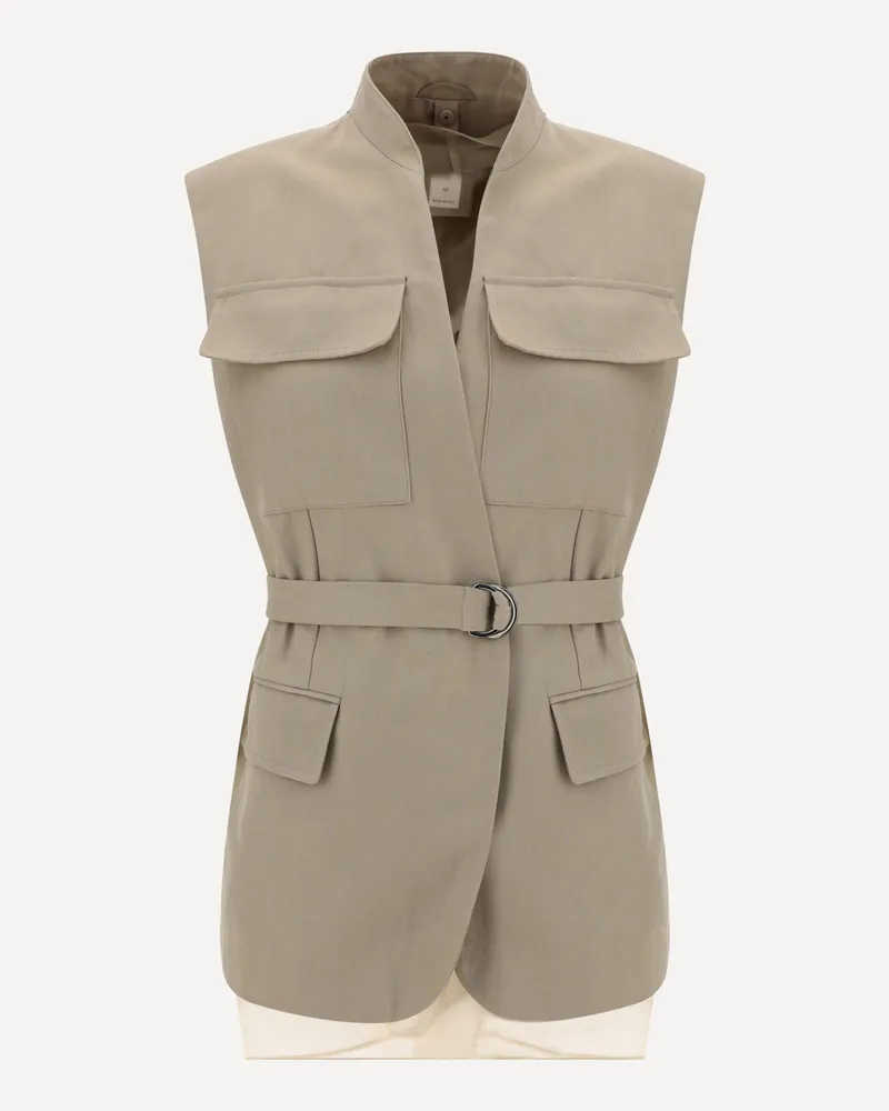 Brunello Cucinelli Vest Female Beige