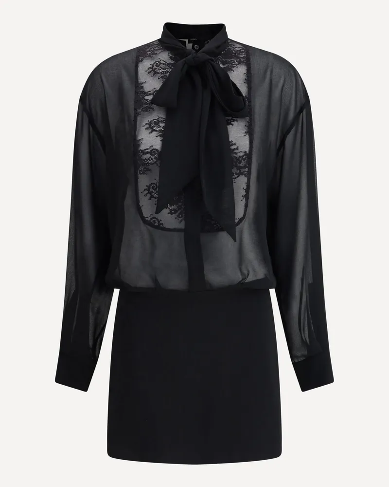 Pinko Short lace Dress Female Black