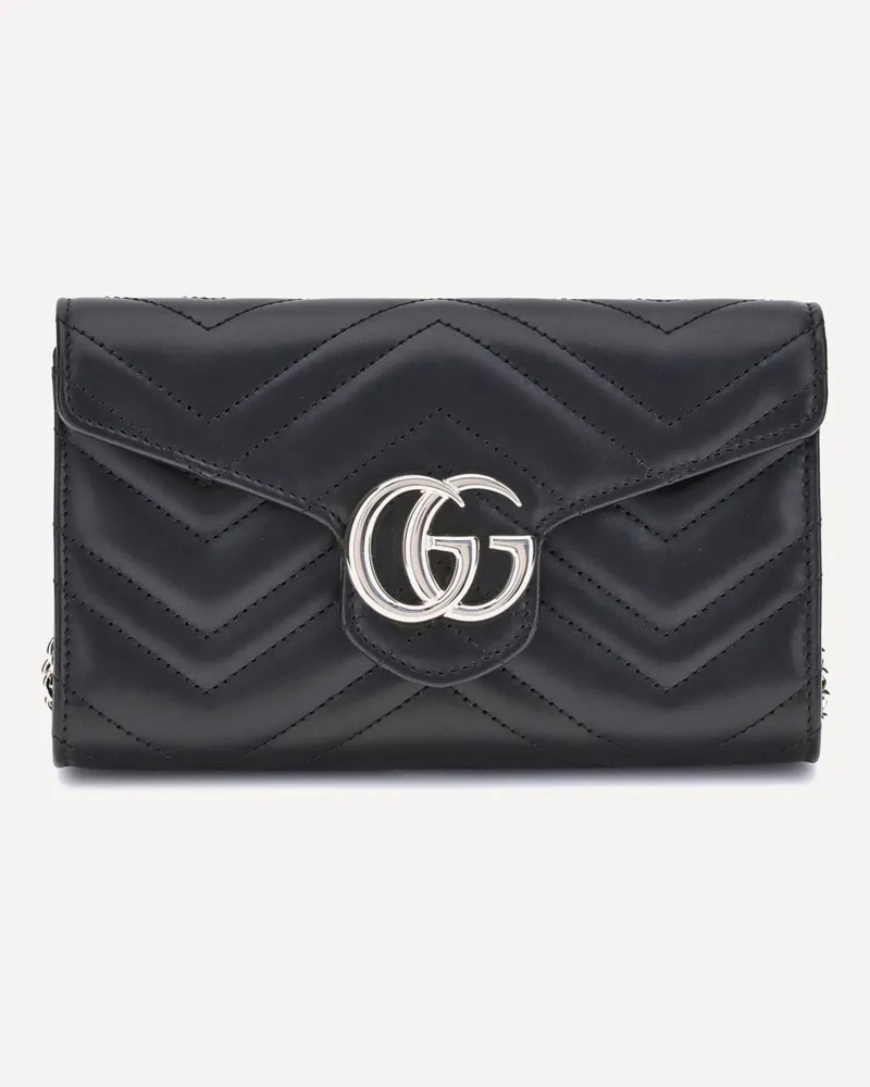 Gucci GG Marmont Wallet with Chain Female Black