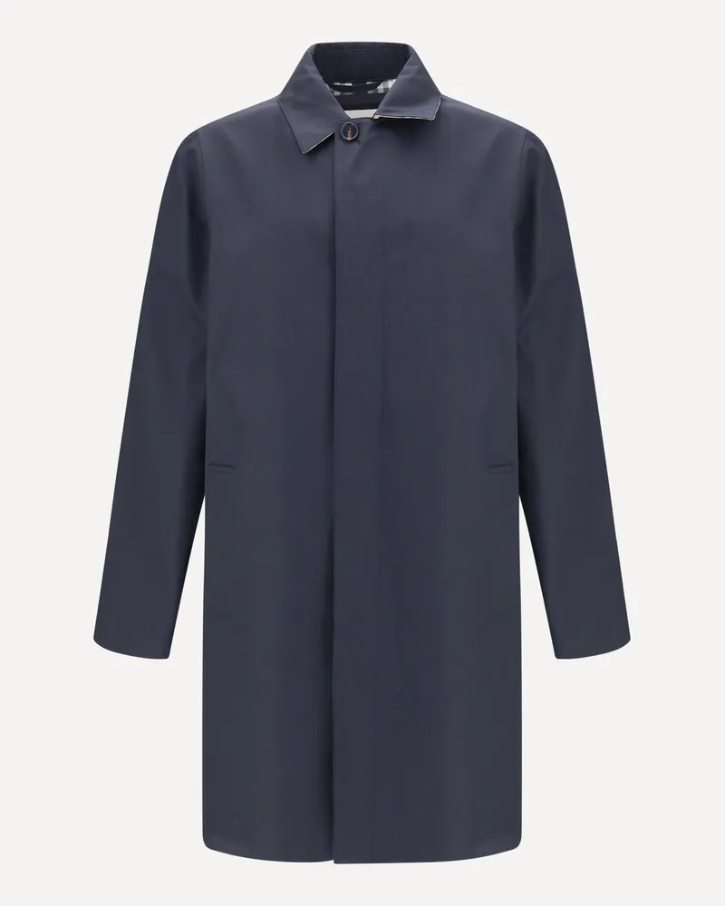 Burberry Camden Heritage Coat Male Blue