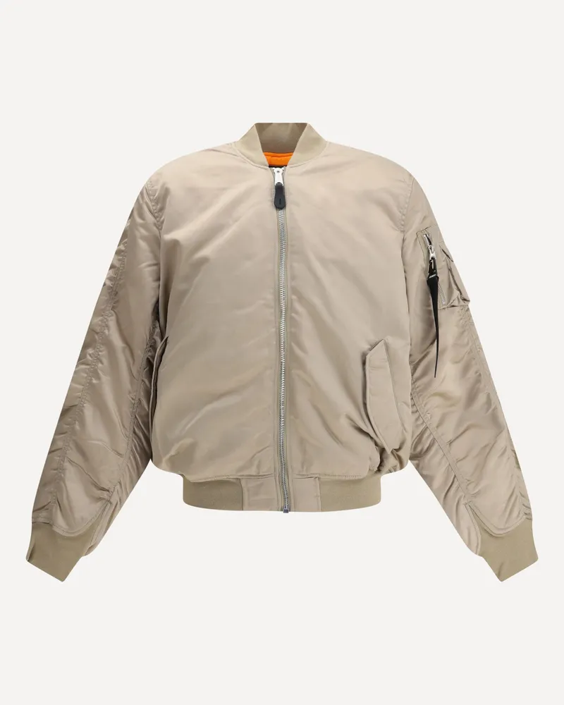 Alpha Industries MA-1 UV Bomber Jacket Male Brown
