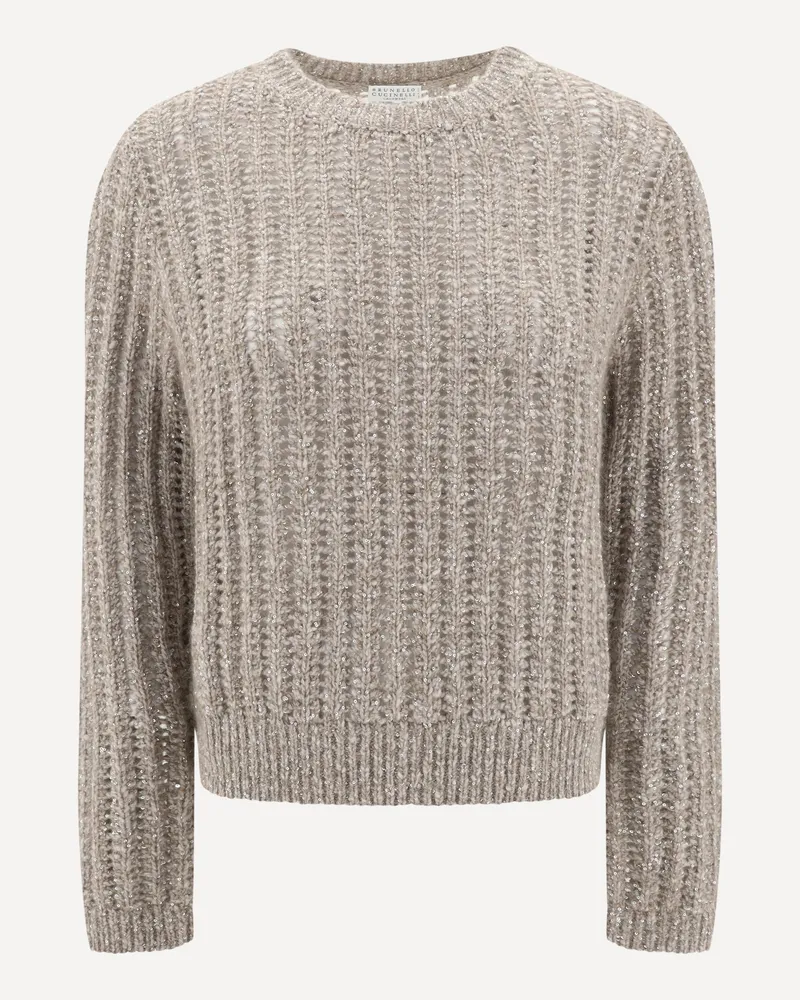 Brunello Cucinelli Lambswool Sweater Female Beige