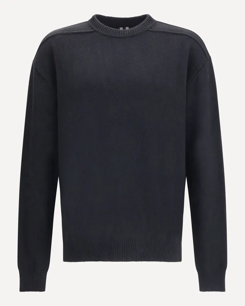 Rick Owens Exposed stitching Sweater Male Black