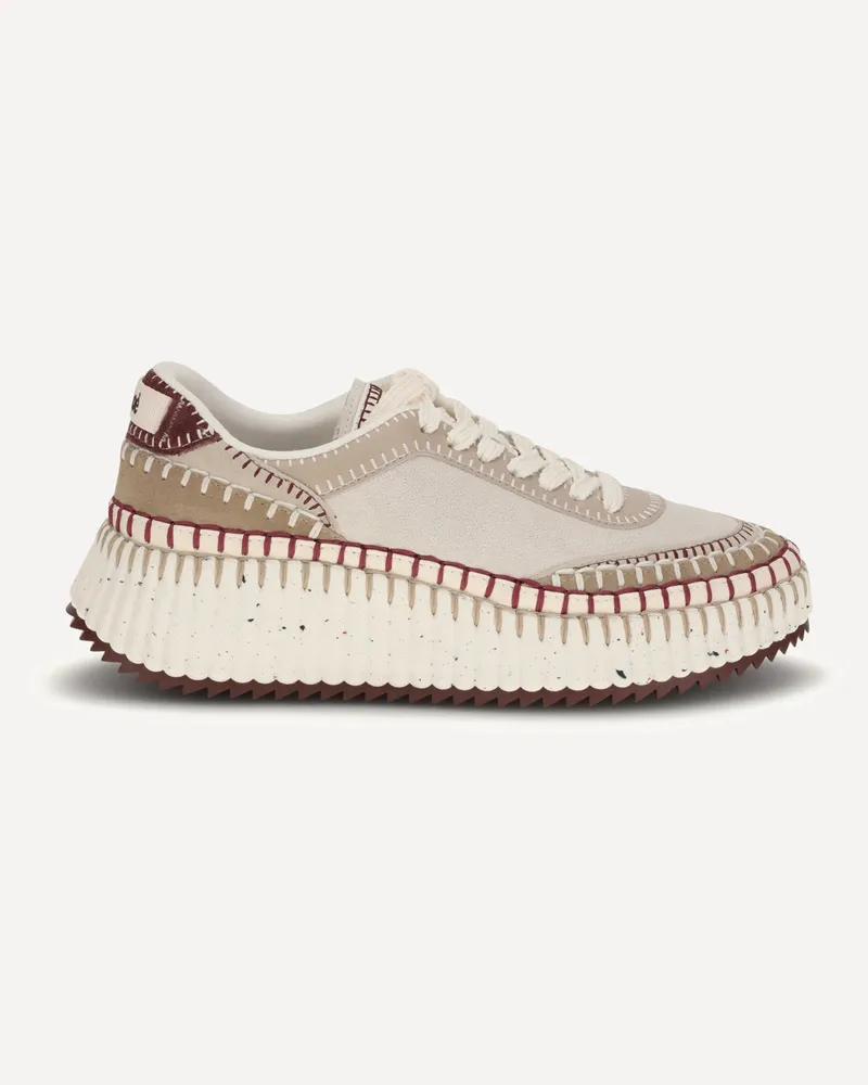 Chloé Nama Sneakers Female Beige