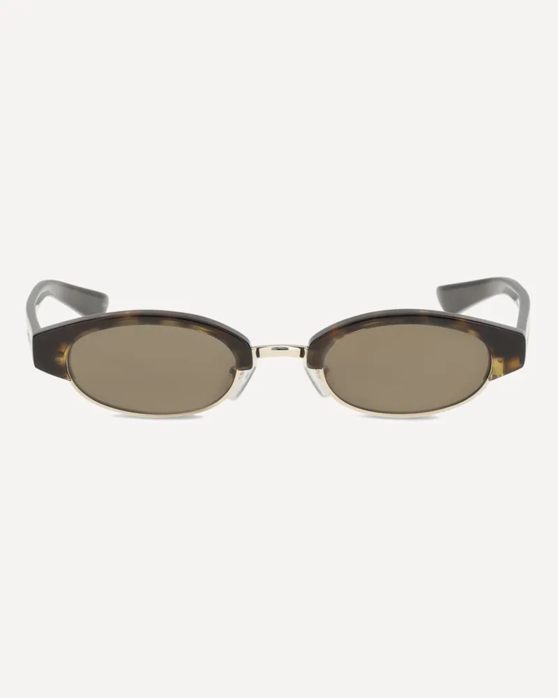 Alexander McQueen Ellipse Sunglasses Female Brown