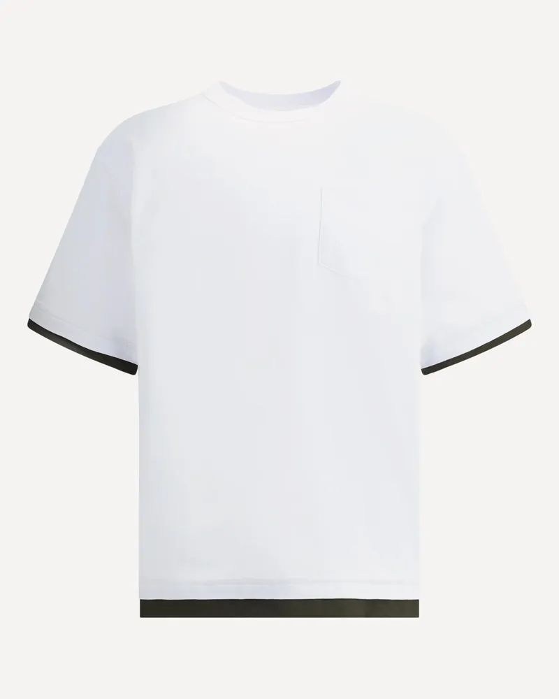 Sacai T-Shirt double layers Male White