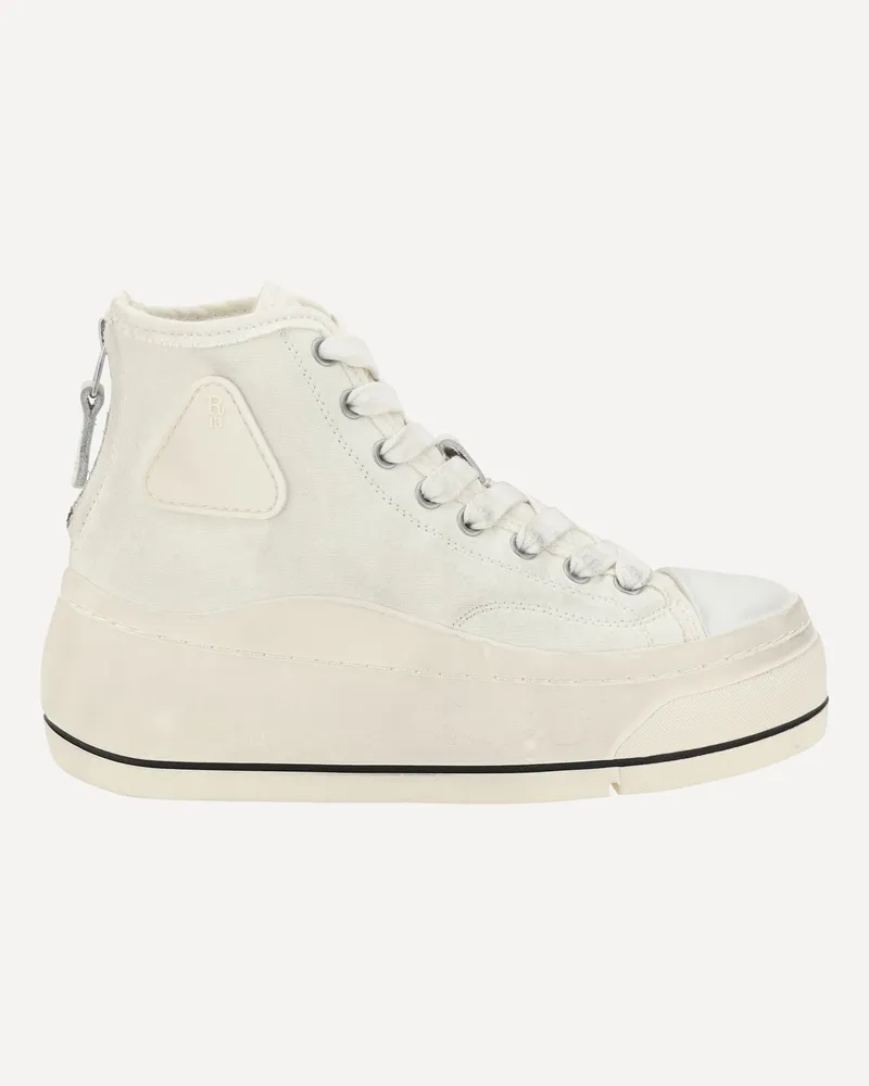 R13 High Top Sneakers Female White