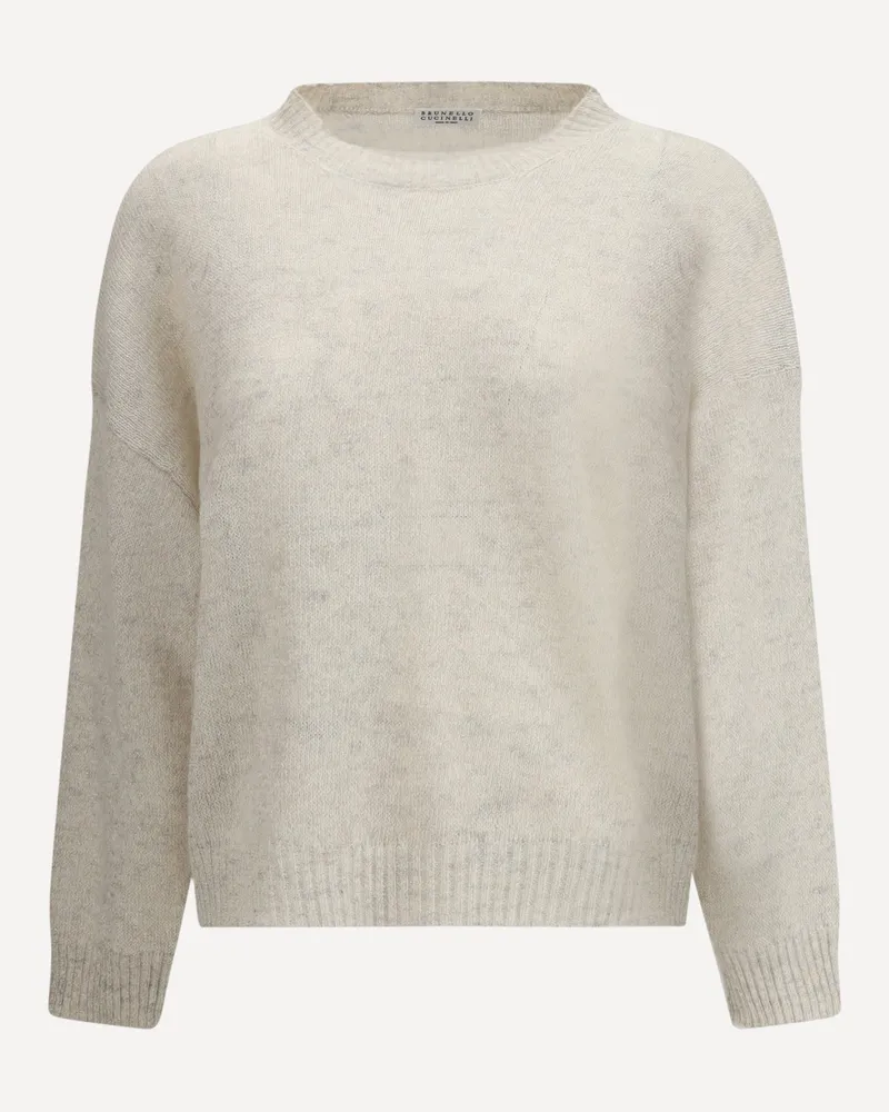 Brunello Cucinelli Lurex effect Sweater Female Cream