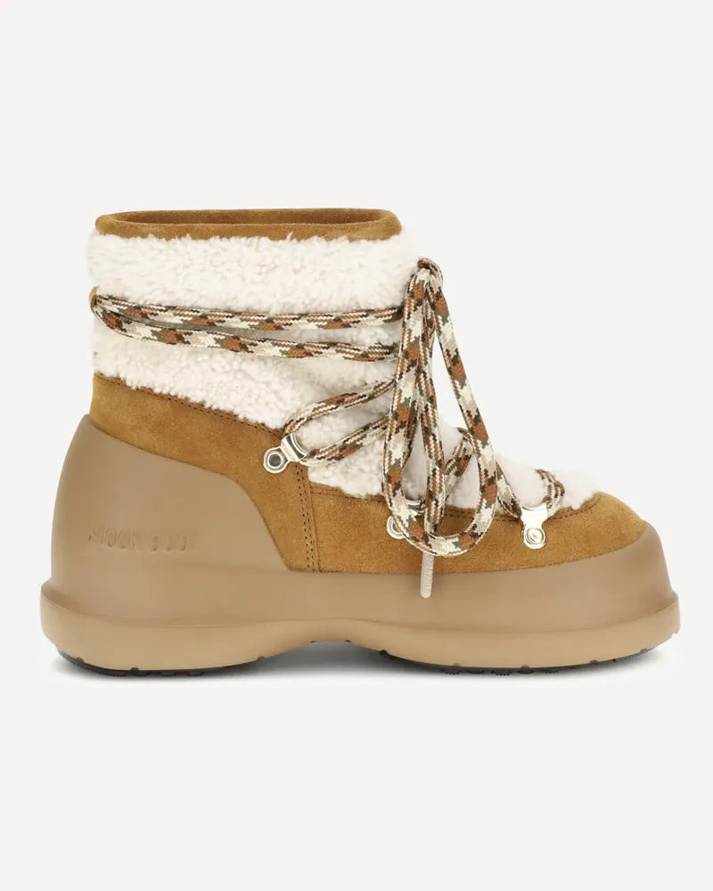 Moon Boot Luna shearling Ankle Boots Female Beige