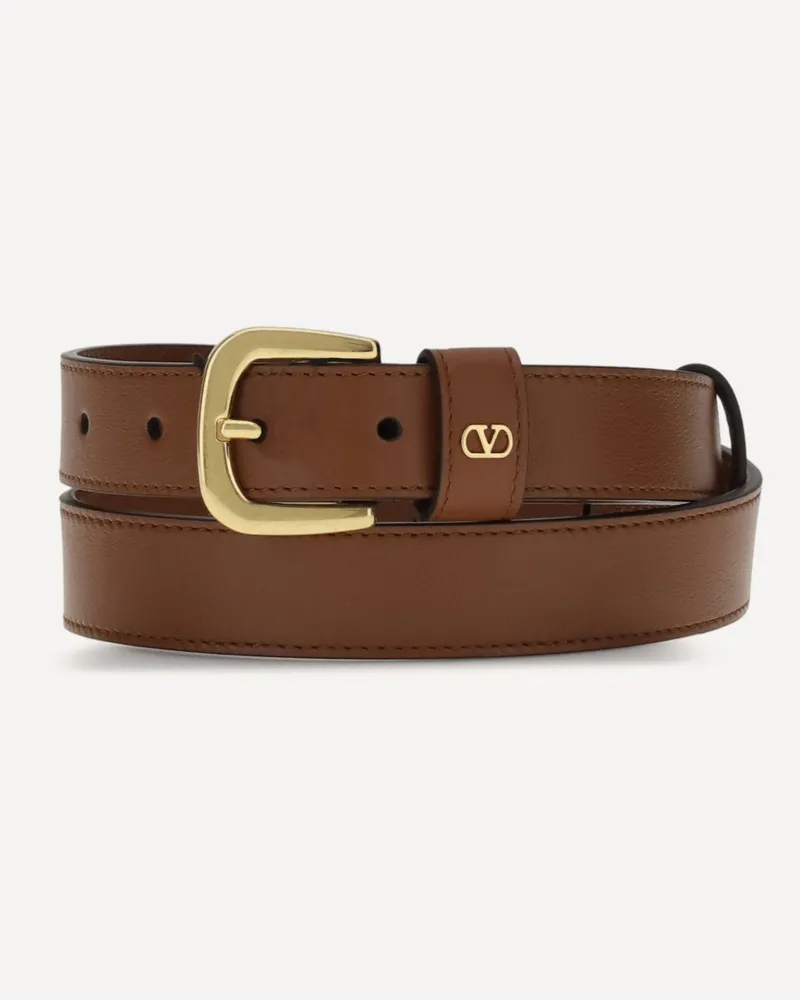 Valentino Garavani Leather Belt Female Brown