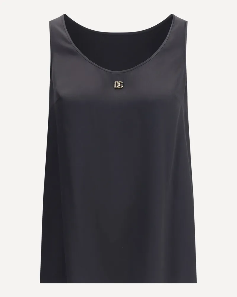 Dolce & Gabbana Silk Top Female Black