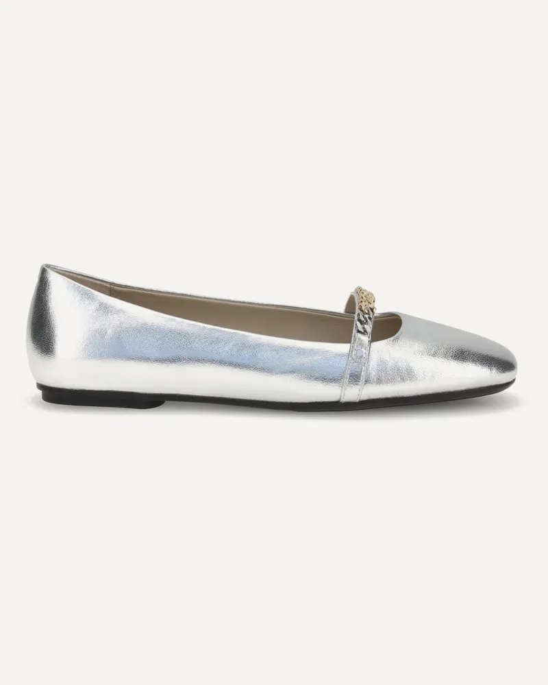 Pinko Metallic Ballerinas Female Silver