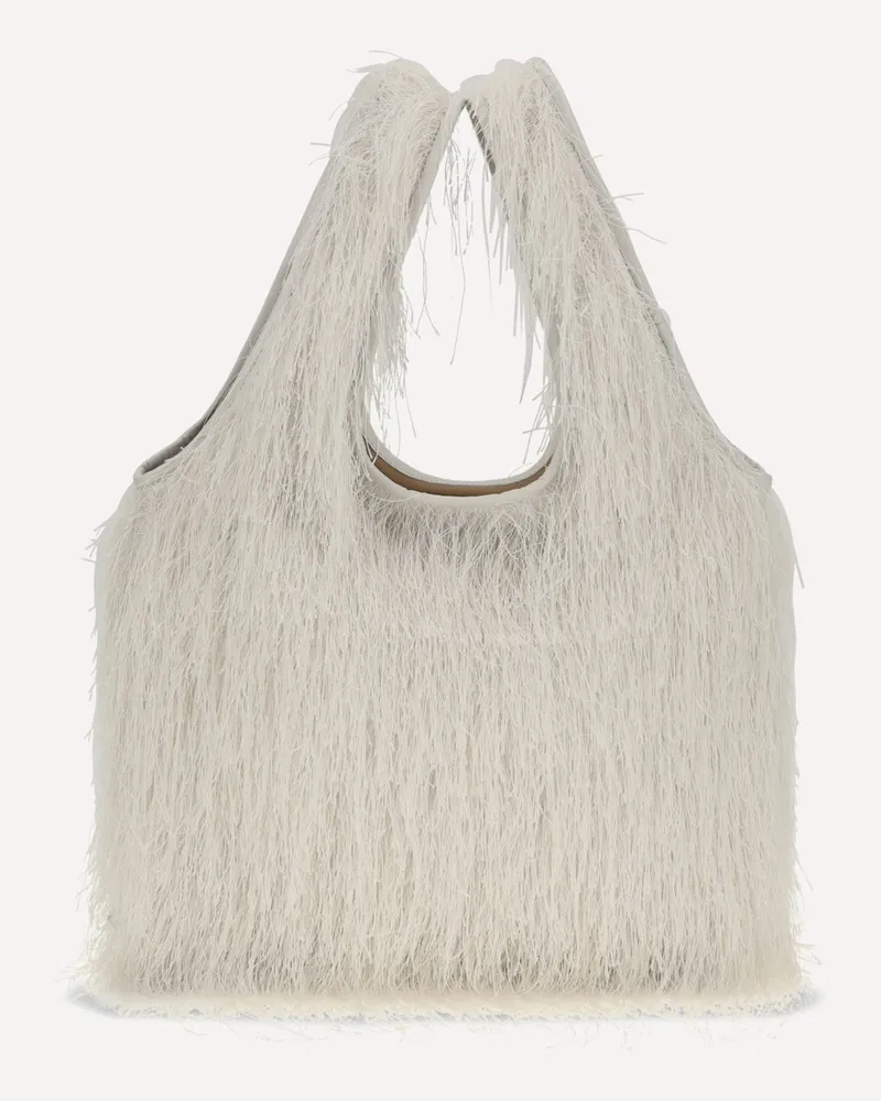 Dries van Noten Fringed Tote Bag Female White