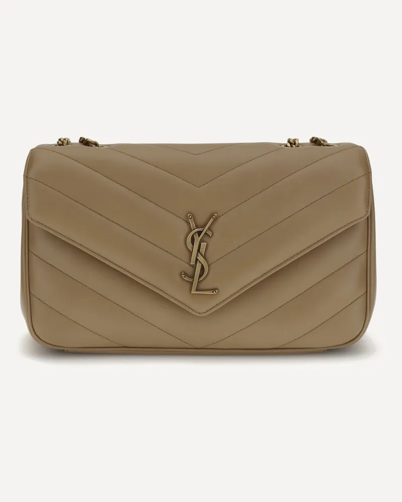 Saint Laurent LouLou Shoulder Bag Female Beige