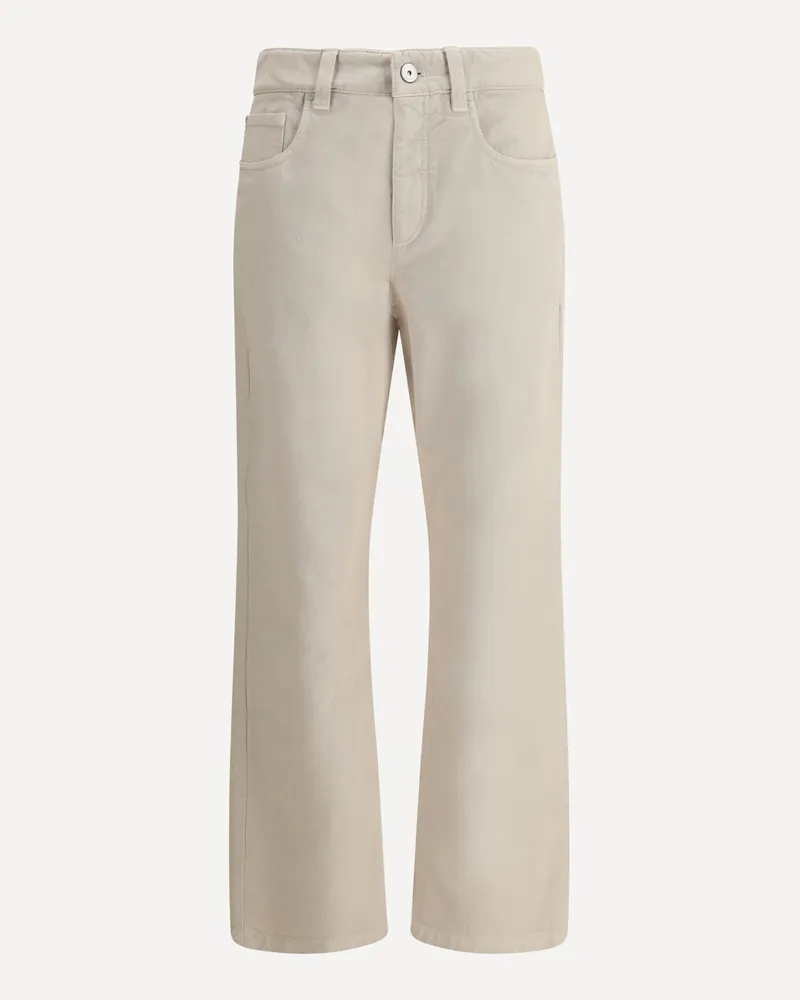 Brunello Cucinelli Straight Dyed Jeans Female Beige