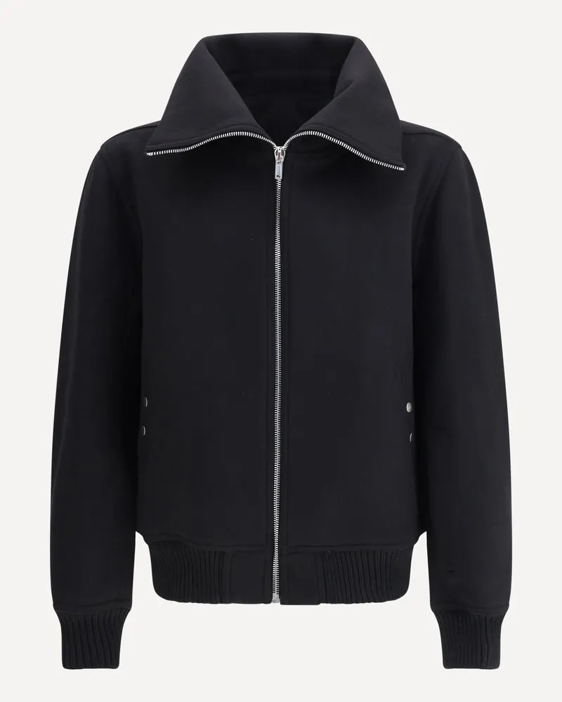 Rick Owens Blixa Dracucollar Wool Jacket Male Black