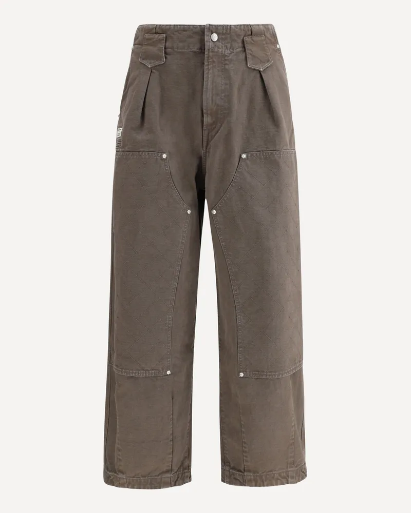 Kenzo Cotton Pants Male Brown