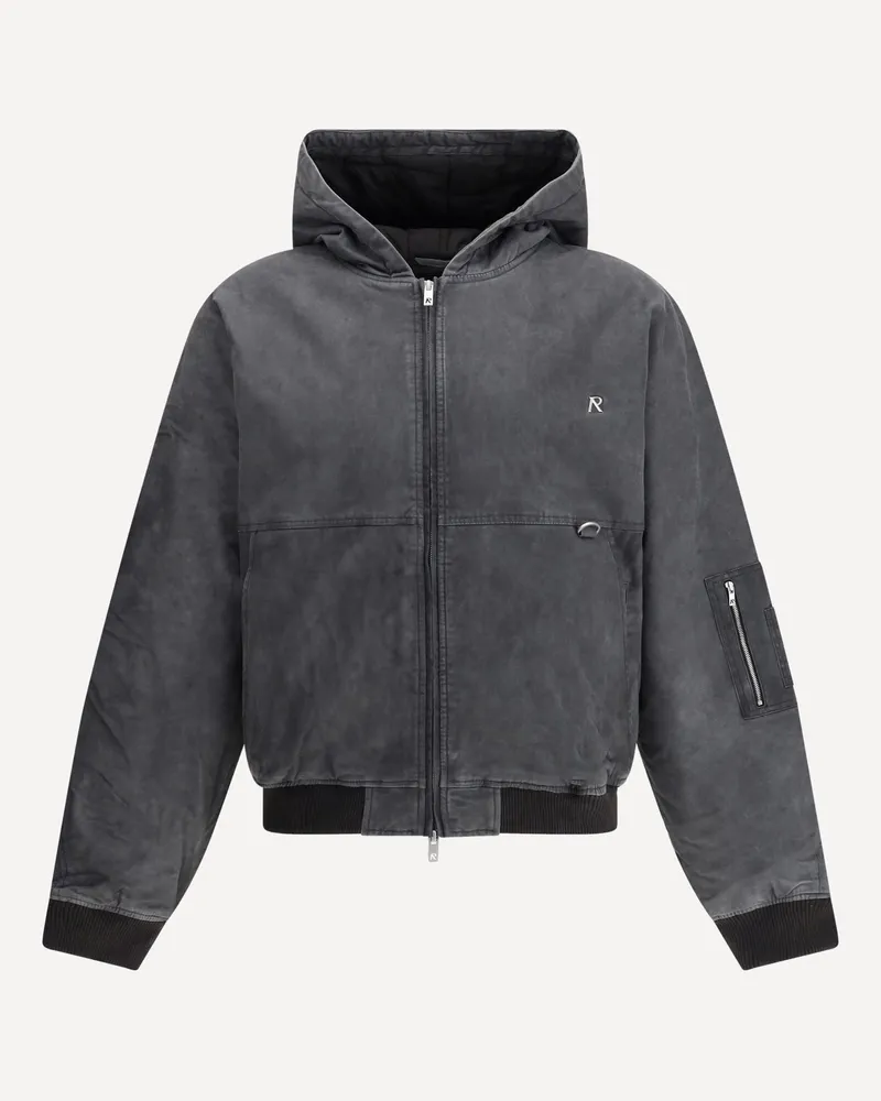 REPRESENT Hooded Bomber washed Male Grey