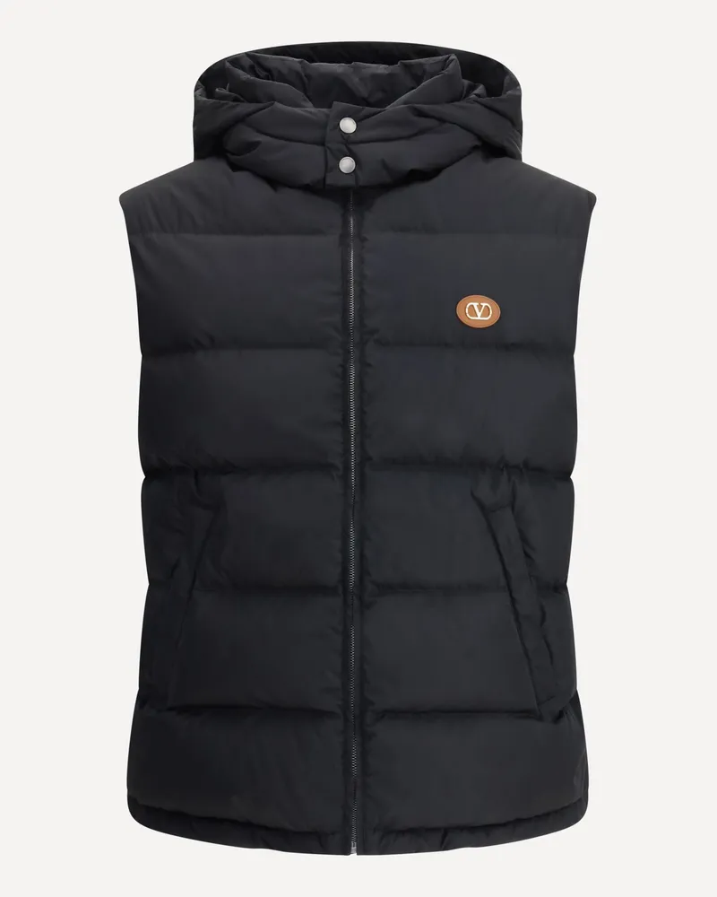 Valentino Garavani Vlogo Signature Down Vest Male Black